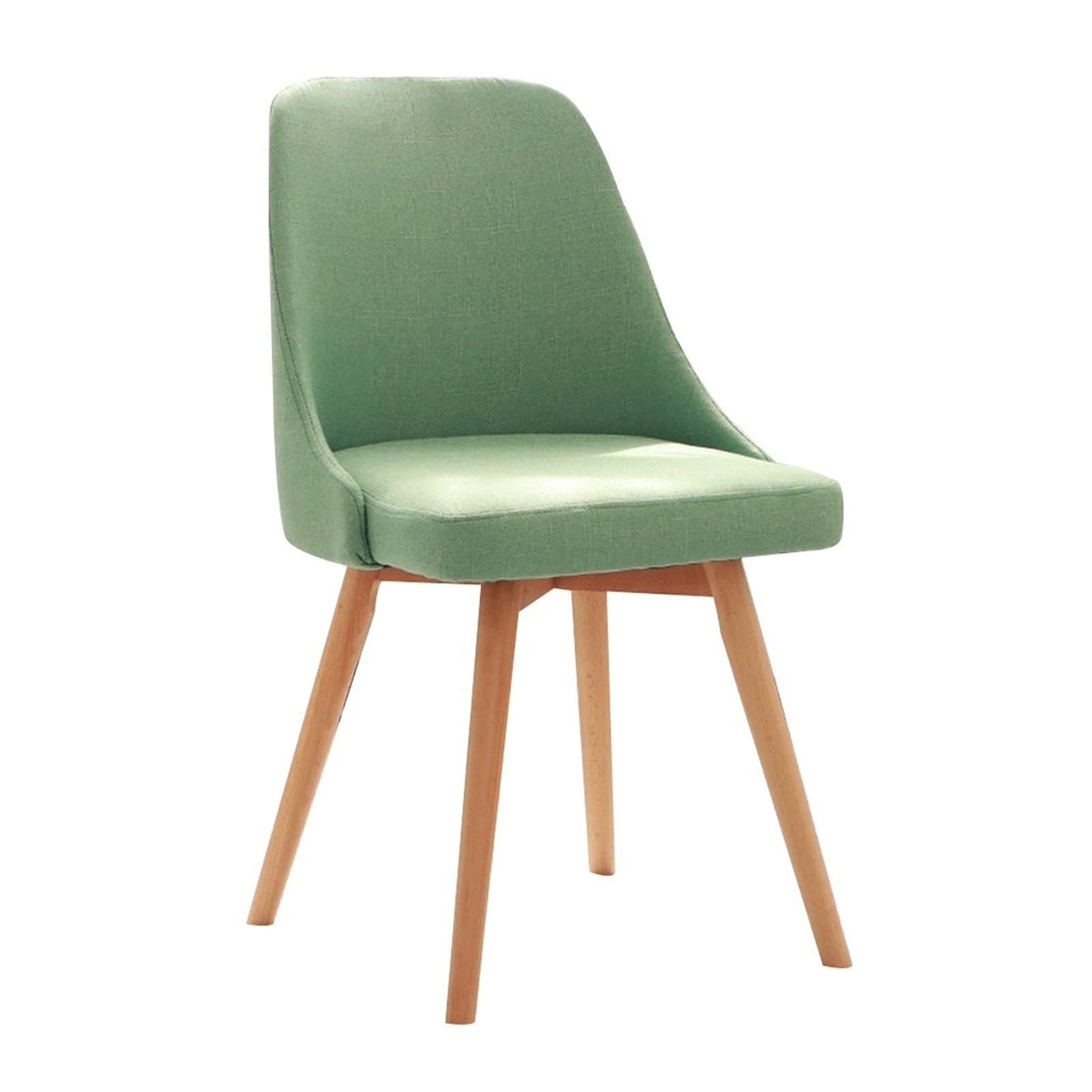 Modern Solid Wood Dining Chair with Backrest - Mint Green Home Office Study Computer Desk Chair for Living Room, Bedroom & Makeup Area - Comfortable & Stylish Seating Solution for Work, Relaxation & Daily Use