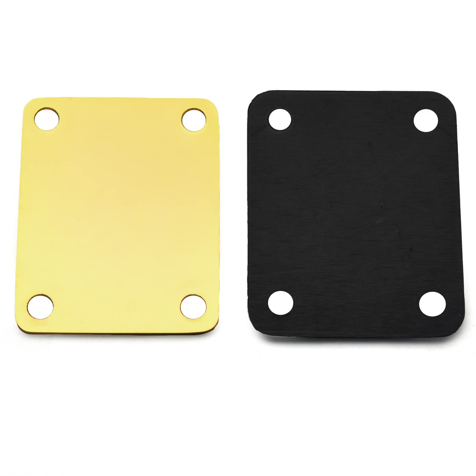 MAXCHEER Gold Electric Bass Guitar Neck Plate - Heavy Duty Neck Joint Reinforcement for Fender Style Bass Guitars - Perfect for DIY Guitar Repair & Upgrades