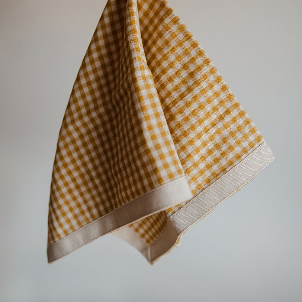 Premium Gingham Cotton Napkin Set - 12-Piece Reusable Dinner Napkins for Kitchen, Dining, and Picnic - Soft & Absorbent Cotton Fabric for Everyday Use and Special Occasions