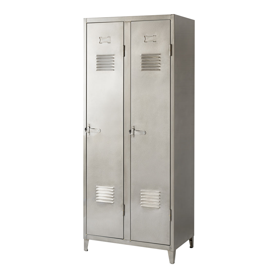 B2 Wardrobe Locker - Heavy Duty Metal Storage Cabinet with Lock, Perfect for Home, Office, School, and Gym Organization