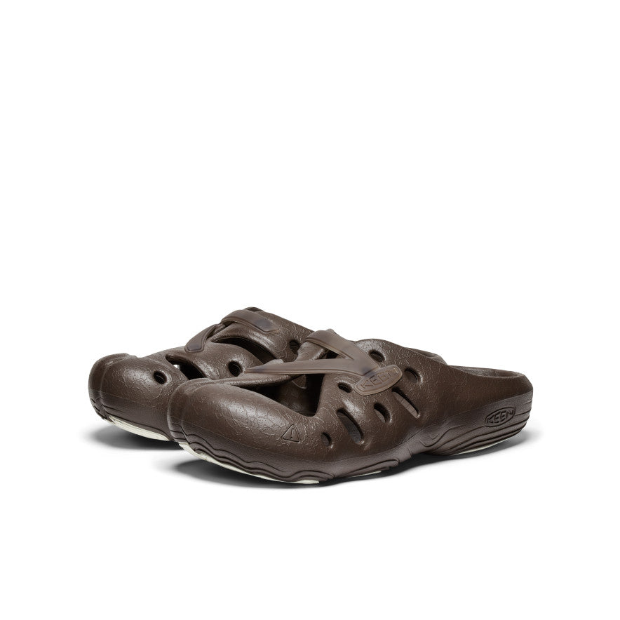 Unisex Yogeez Clogs by Pilgrim Surf + Supply - Chocolate Brown & Whisper White | Comfortable Slip-On Shoes for Beach, Pool & Casual Wear