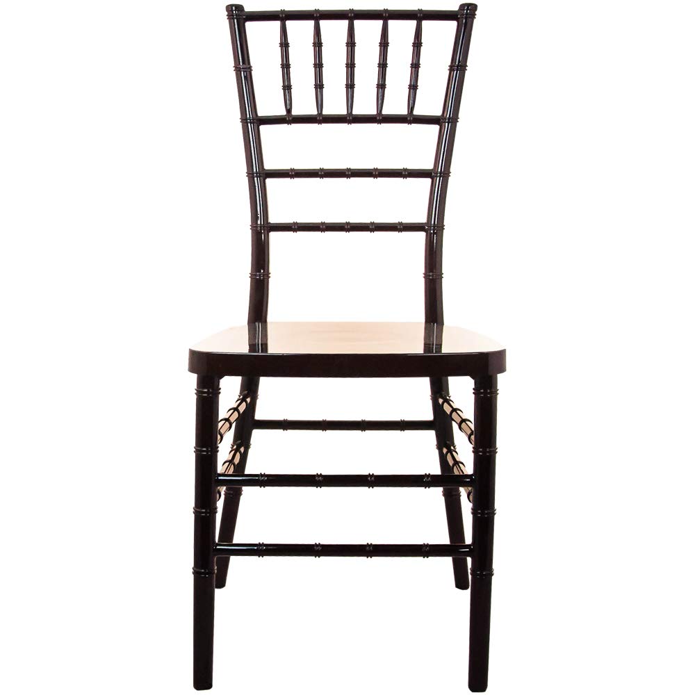 Premium Flash Furniture Mahogany Resin Chiavari Chair - Elegant & Durable Event Seating for Weddings, Banquets, and Upscale Parties