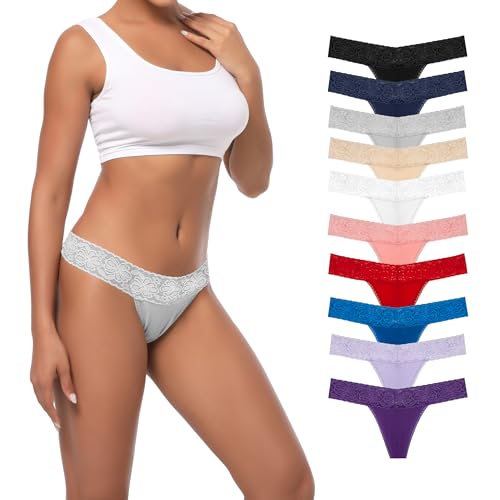 10 Pieces Cotton Thongs
