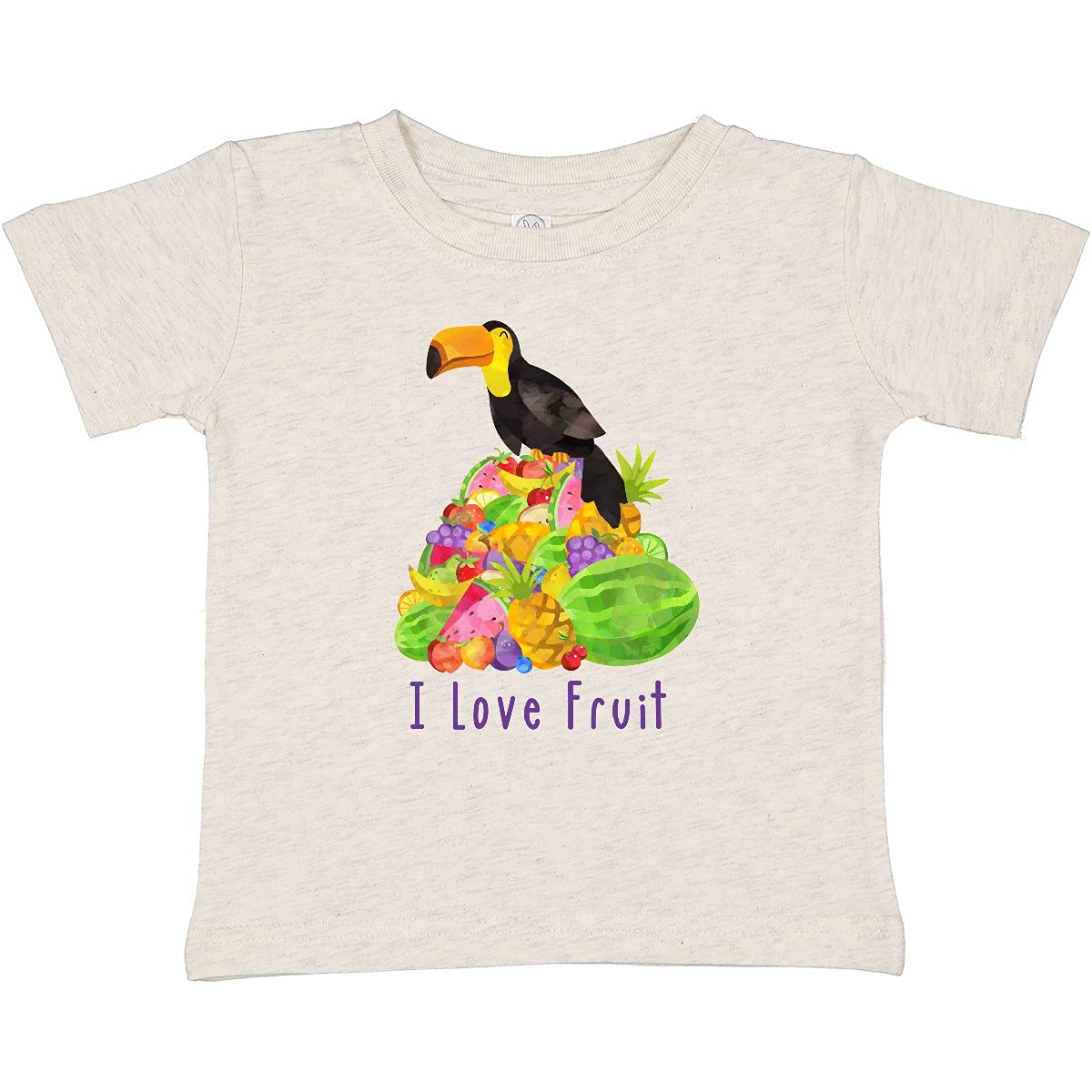 Inktastic I Love Fruit Toucan Baby T-Shirt - Cute Tropical Bird Graphic Tee for Toddlers & Infants - Perfect for Playdates, Daycare & Family Outings
