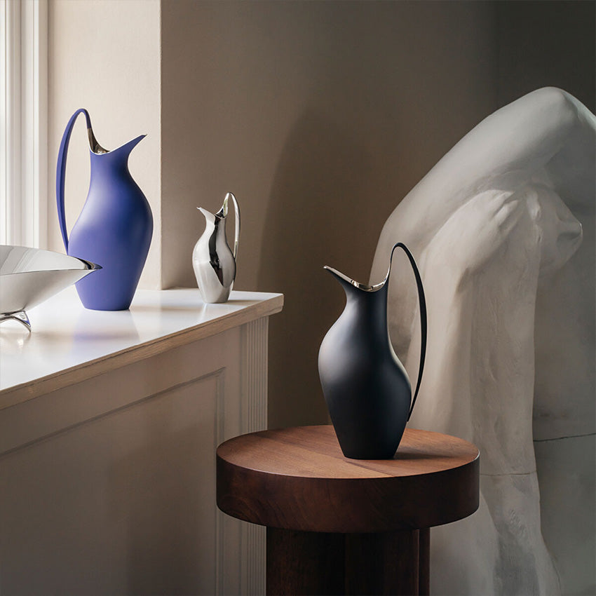 Georg Jensen Henning Koppel Pitcher - Stainless Steel Water Pitcher with Elegant Design - Perfect for Serving Beverages at Dinner Parties & Home Decor