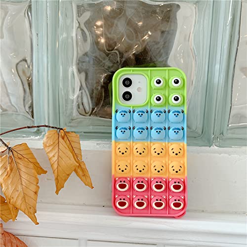Soft Silicone Teddy Bear Case for Apple iPhone 11 Pro - Cute Lotso Huggin Bear from Monsters University & Pixar - Adorable Cartoon Anime Phone Cover for Girls & Kids - Perfect for School, Playtime & Everyday Use