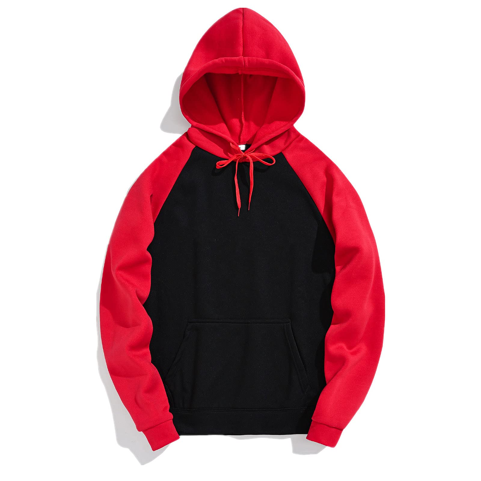 Men's Long Sleeve Hooded Sweater Jacket - Winter & Autumn Patchwork Pullover for Casual Wear | Perfect for Outdoor Activities, Street Fashion & Layering