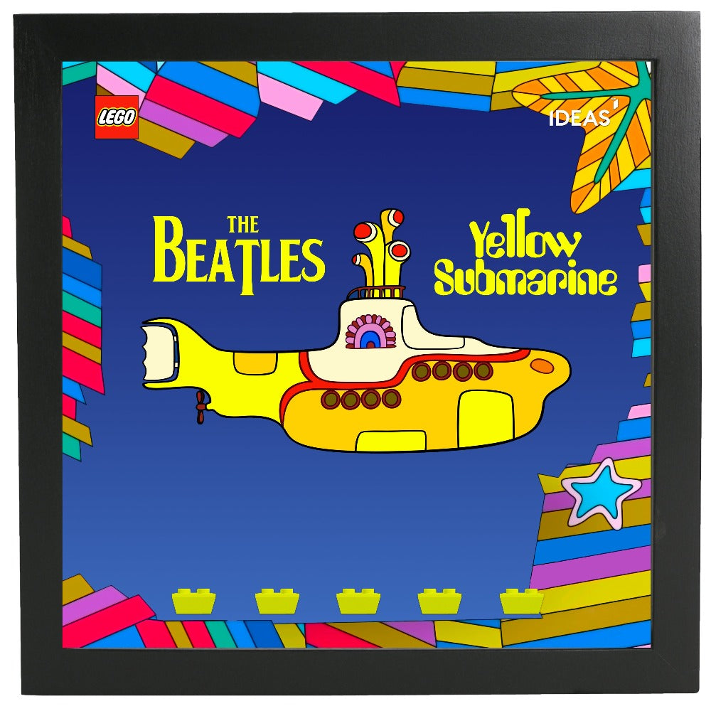 LEGO® Ideas The Beatles Yellow Submarine Building Kit with Minifigures - Creative Gift for Music Fans & Collectors - Perfect for Home Decor, Playrooms & Beatles Memorabilia Displays