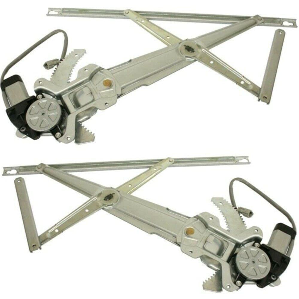 1998-2002 Honda Accord Coupe Power Window Regulator with Motor - Set of 2 Front Replacement Auto Parts | Car Window Repair & Maintenance Accessories | Perfect for DIY Fixes & Smooth Window Operation