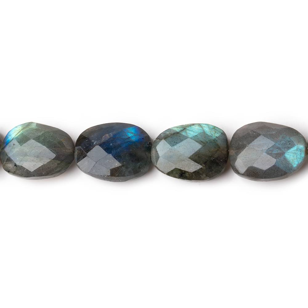 13x10mm - 14x11mm Natural Labradorite Faceted Nugget Beads - 7.5 Inch Strand with 13 Beads - Perfect for Jewelry Making, DIY Bracelets, Necklaces & Healing Crystal Crafts