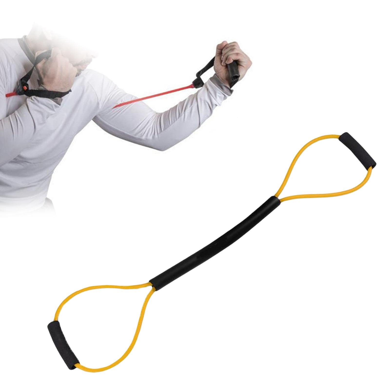 B Baosity Exercise Resistance Bands with Comfort Handles - Strength Training Tension Ropes for Women, MMA, Shadow Boxing & Indoor Fitness - Perfect for Home Workouts, Yoga & Cross Training