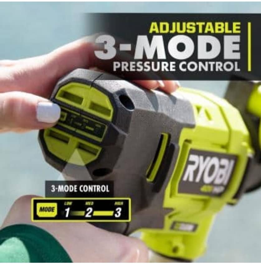 HP 40V Brushless EZClean 600 PSI 0.7 GPM Cold Water Pressure Washer with 2.0Ah Battery & Charger - Ideal for Home Cleaning, Patio, Driveway, and Outdoor Surfaces