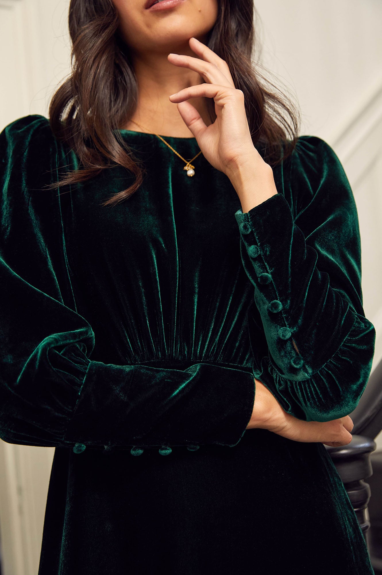 Esmee Velvet Short Dress for Women | Elegant Emerald Green Sleeveless Mini Dress | Perfect for Cocktail Parties, Date Nights & Holiday Events