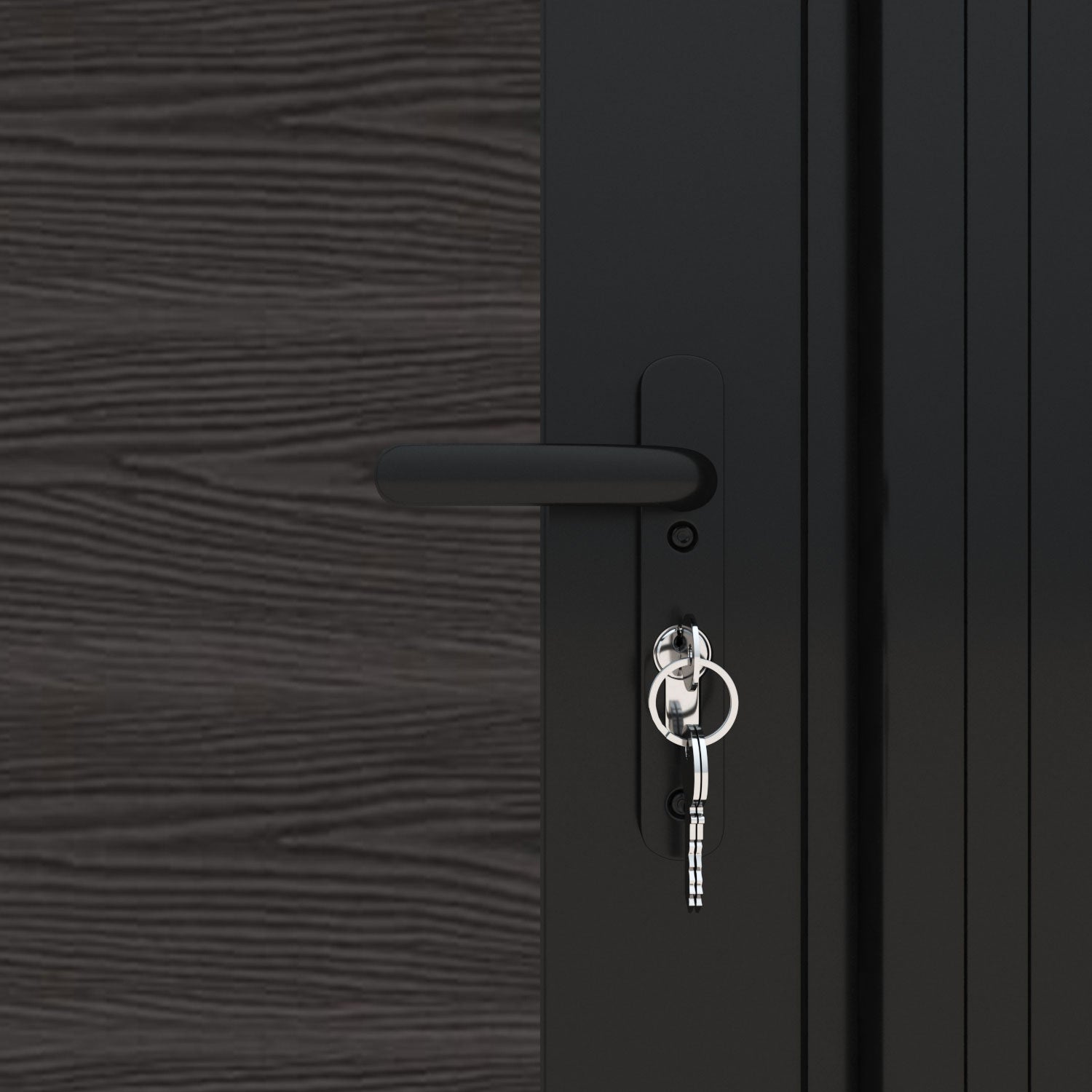 Classic Dark Oak Botanic Curved Top Driveway Gate with Middle Screen - Elegant & Durable Driveway Entrance for Homes & Gardens
