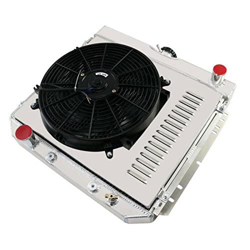 1963-1977 Ford Mustang Fairlane Torino & 1966-1973 Mercury Comet Aluminum Radiator - 3 Row Cooling System with 1x14