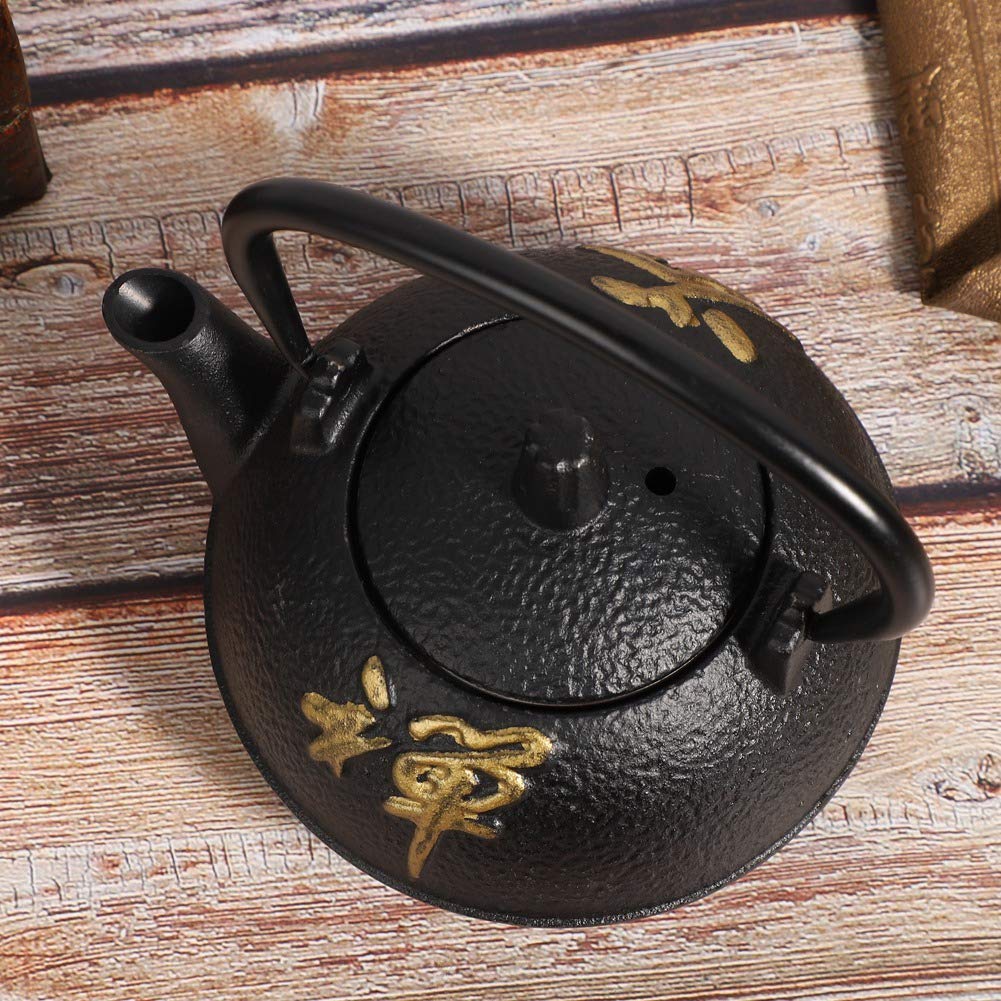 Garosa 0.3L Japanese Cast Iron Tea Kettle - Traditional Tetsubin Teapot for Stovetop Use, Home Brewing & Zen Tea Ceremony - Perfect for Green Tea, Herbal Tea & Relaxation Moments