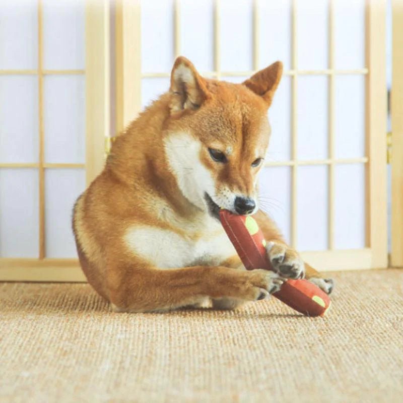 Durable Kashima Chew-Resistant Dog Toy - Tough Energy Bar Design for Aggressive Chewers - Perfect for Indoor Play, Outdoor Adventures & Teething Puppies
