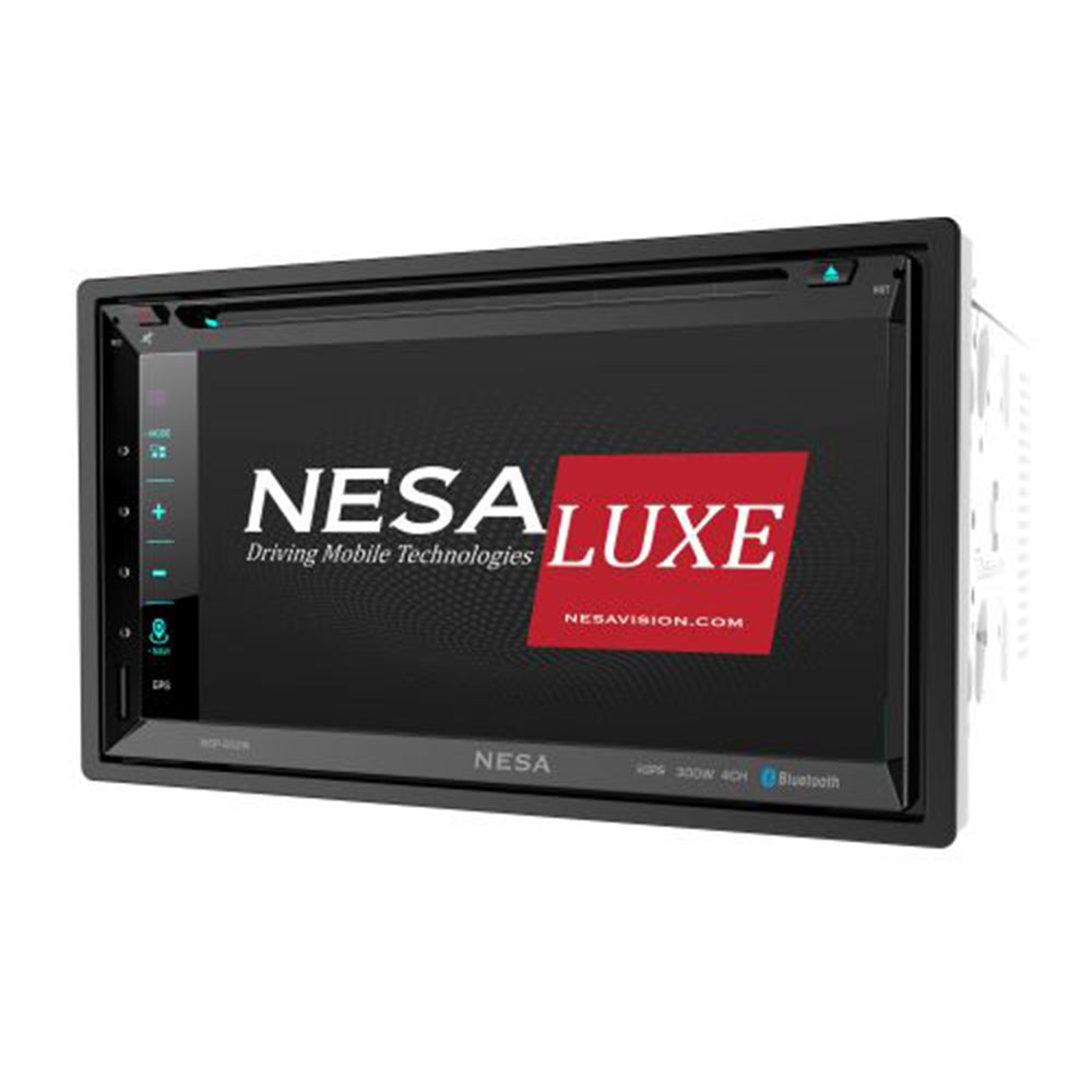 NESA NSP 652N 2 DIN Car Stereo with GPS Navigation & Android Auto - Bluetooth Multimedia Receiver for Hands-Free Calling & Music Streaming | Perfect for Road Trips & Daily Commutes