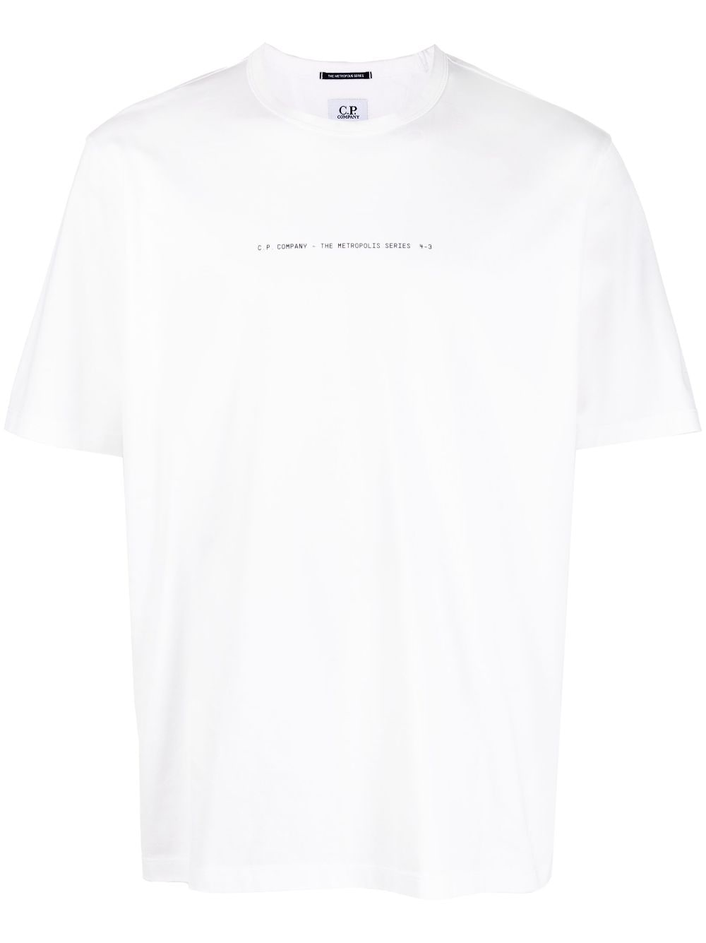 C.P. COMPANY METROPOLIS T-Shirts & Polos for Men - Premium White Cotton Shirts - Perfect for Casual Wear, Street Style & Urban Fashion