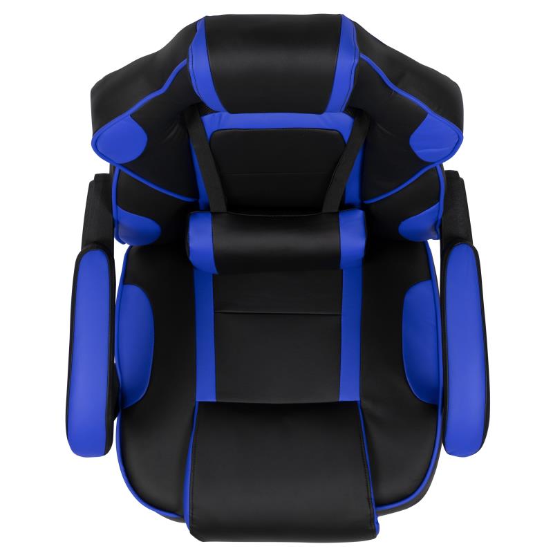 FLASH X40 Ergonomic Gaming Chair - Adjustable Racing Computer Chair with Reclining Backrest, Retractable Footrest & Lumbar Support - Perfect for PC Gaming, Office Work & Home Relaxation