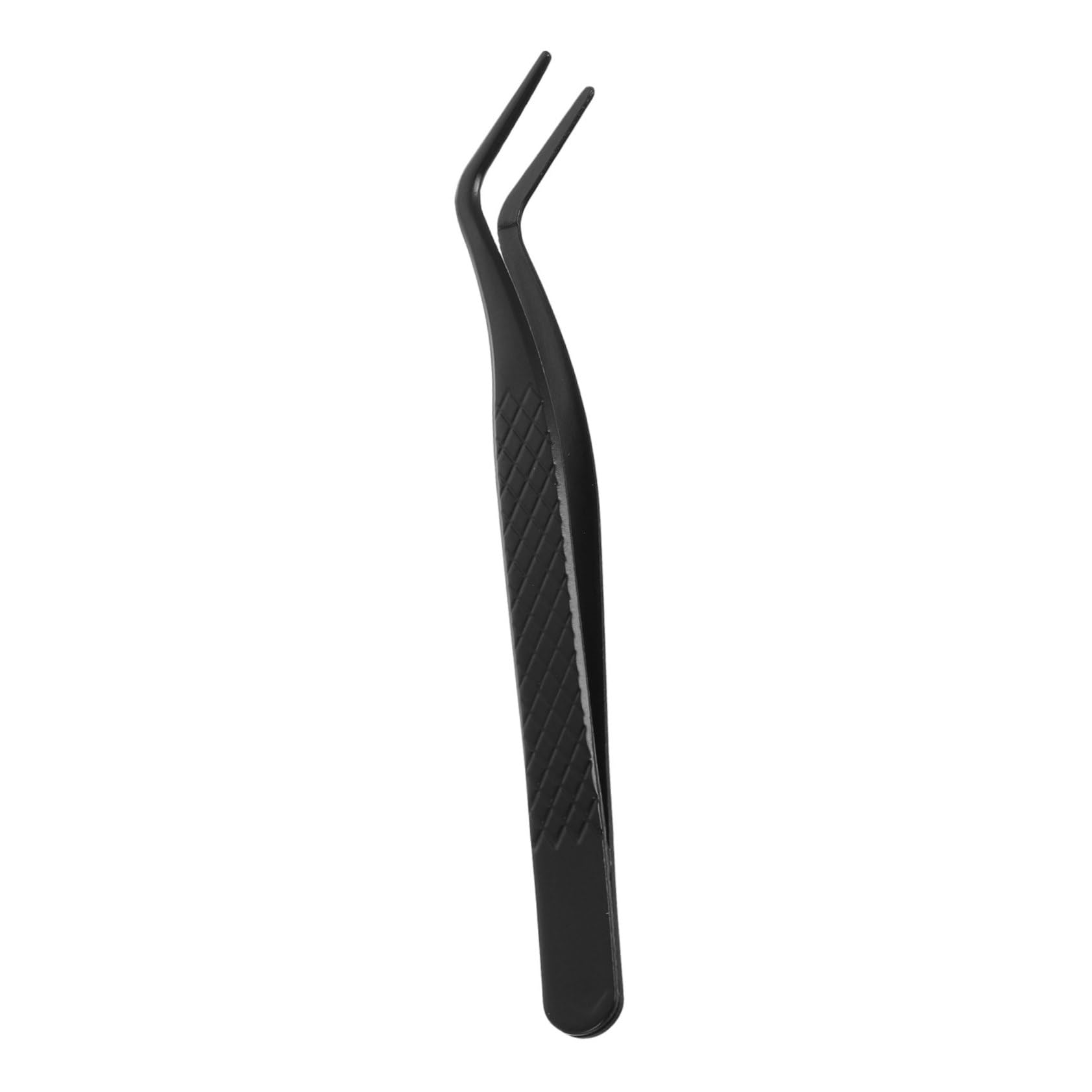 FOMIYES Mini Stainless Steel Eyelash Applicator Tool - Precision Curved Tip Tweezers for False Lashes & Extensions | Easy Lash Application | Perfect for Professional Makeup & Home Use