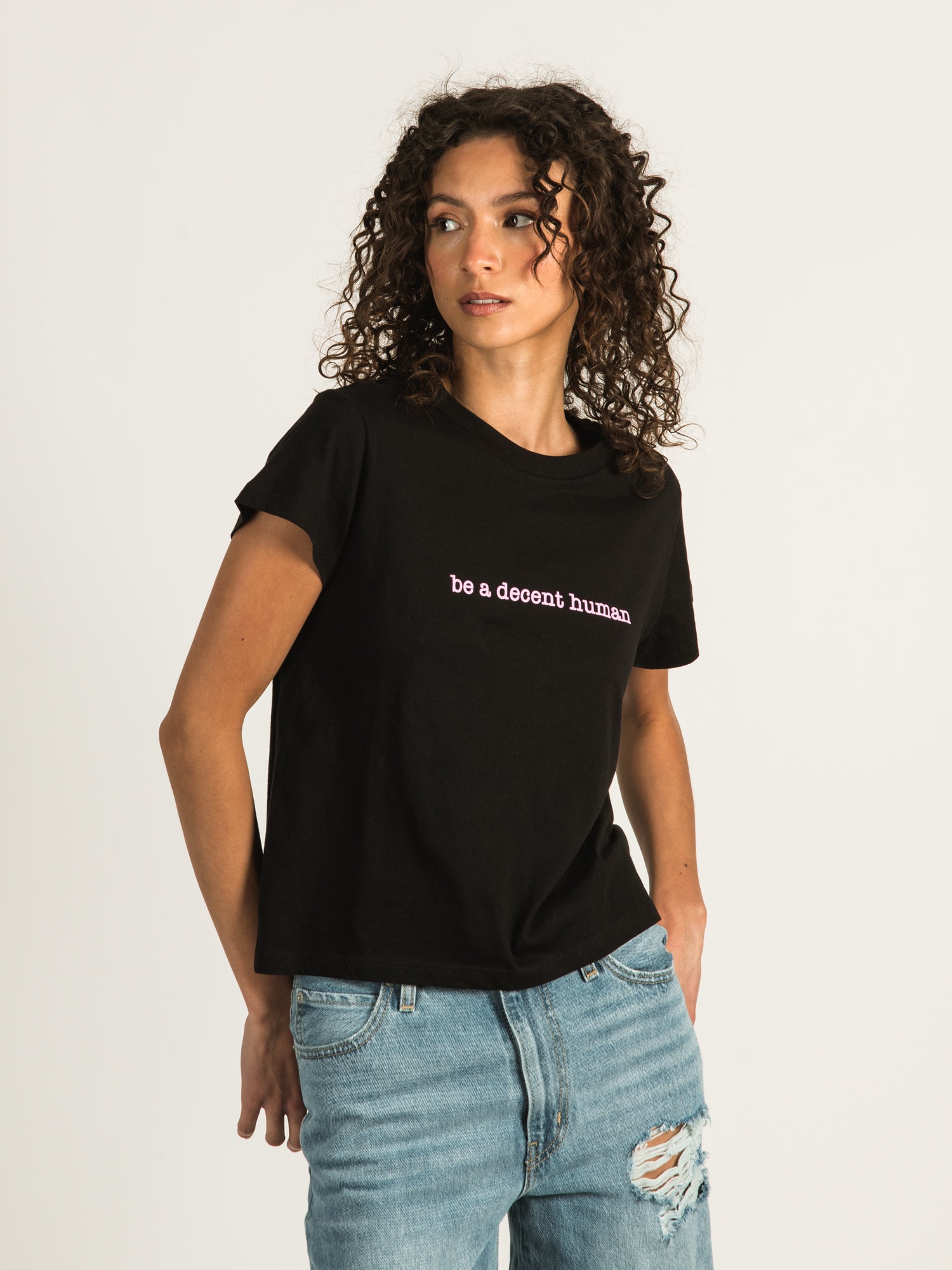 Barstool Sports 'Be A Decent Human' Funny BF T-Shirt - Men's Casual Graphic Tee for Everyday Wear & Gifts