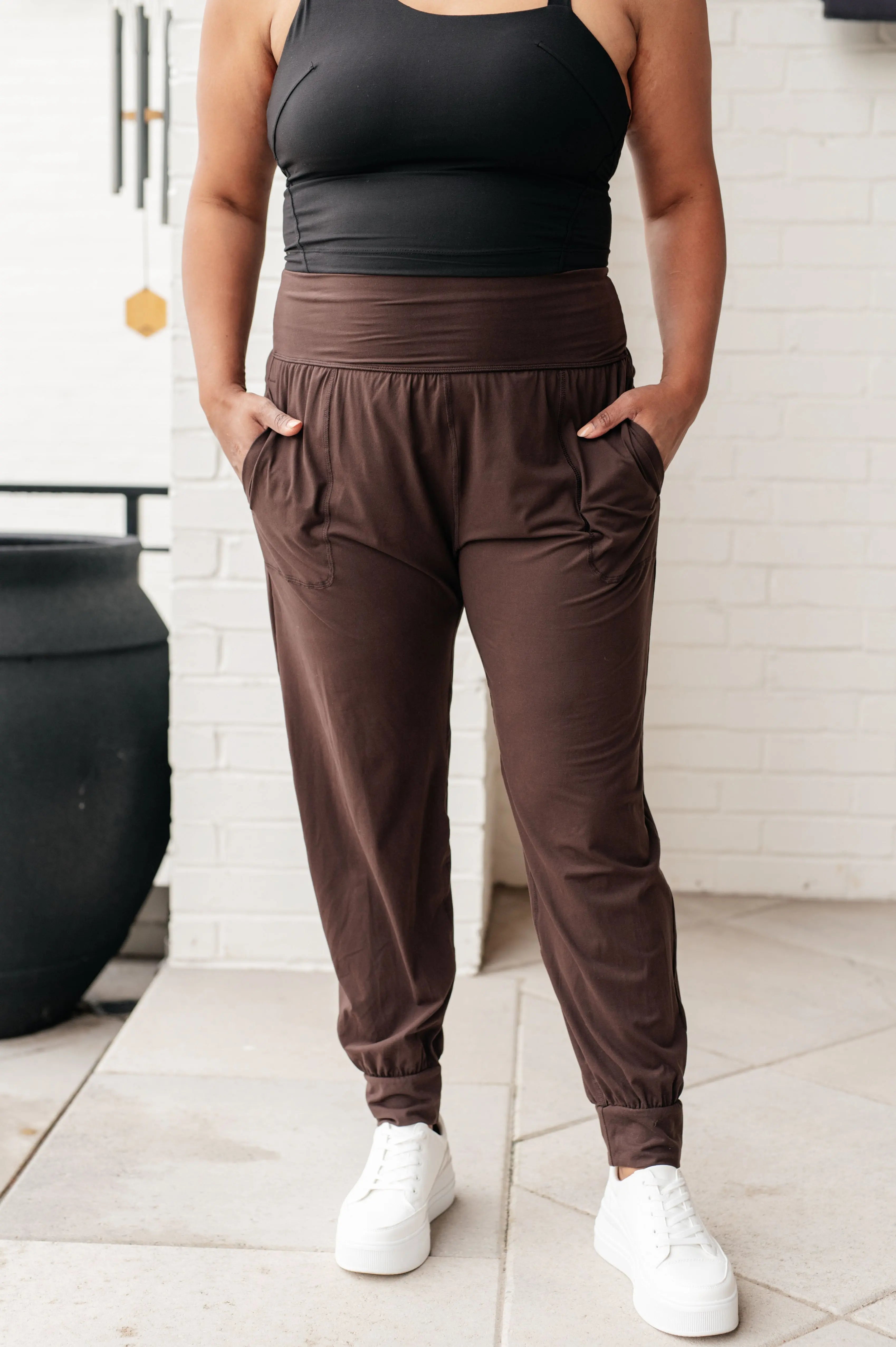 Always Accelerating Joggers in Espresso - Comfortable Running Pants for Men & Women - Perfect for Gym, Yoga, and Outdoor Activities