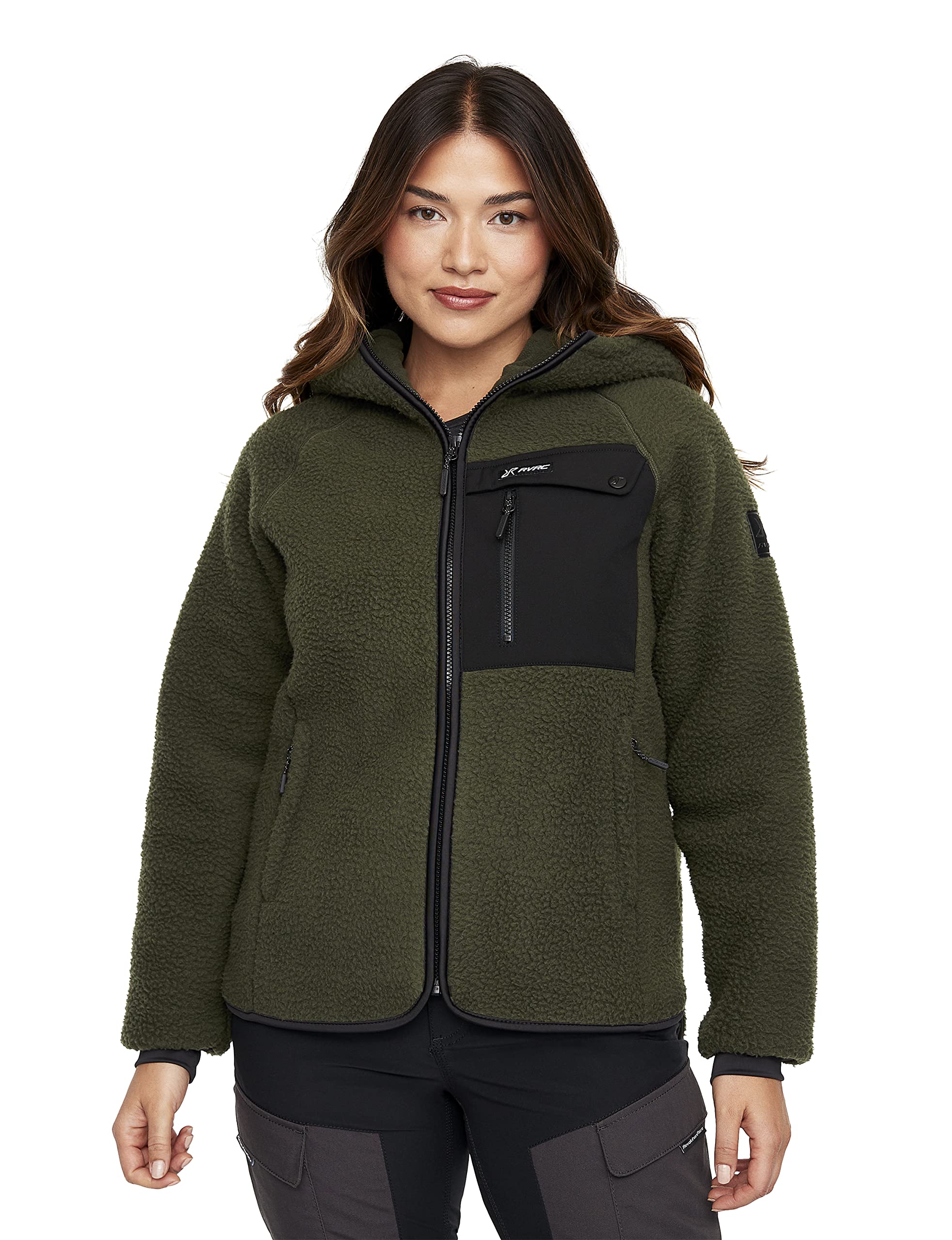 RevolutionRace Women's Sherpa Hoodie - Soft Fleece Jacket for Hiking, Camping & Outdoor Adventures | Cozy Winter Wear for Active Lifestyles