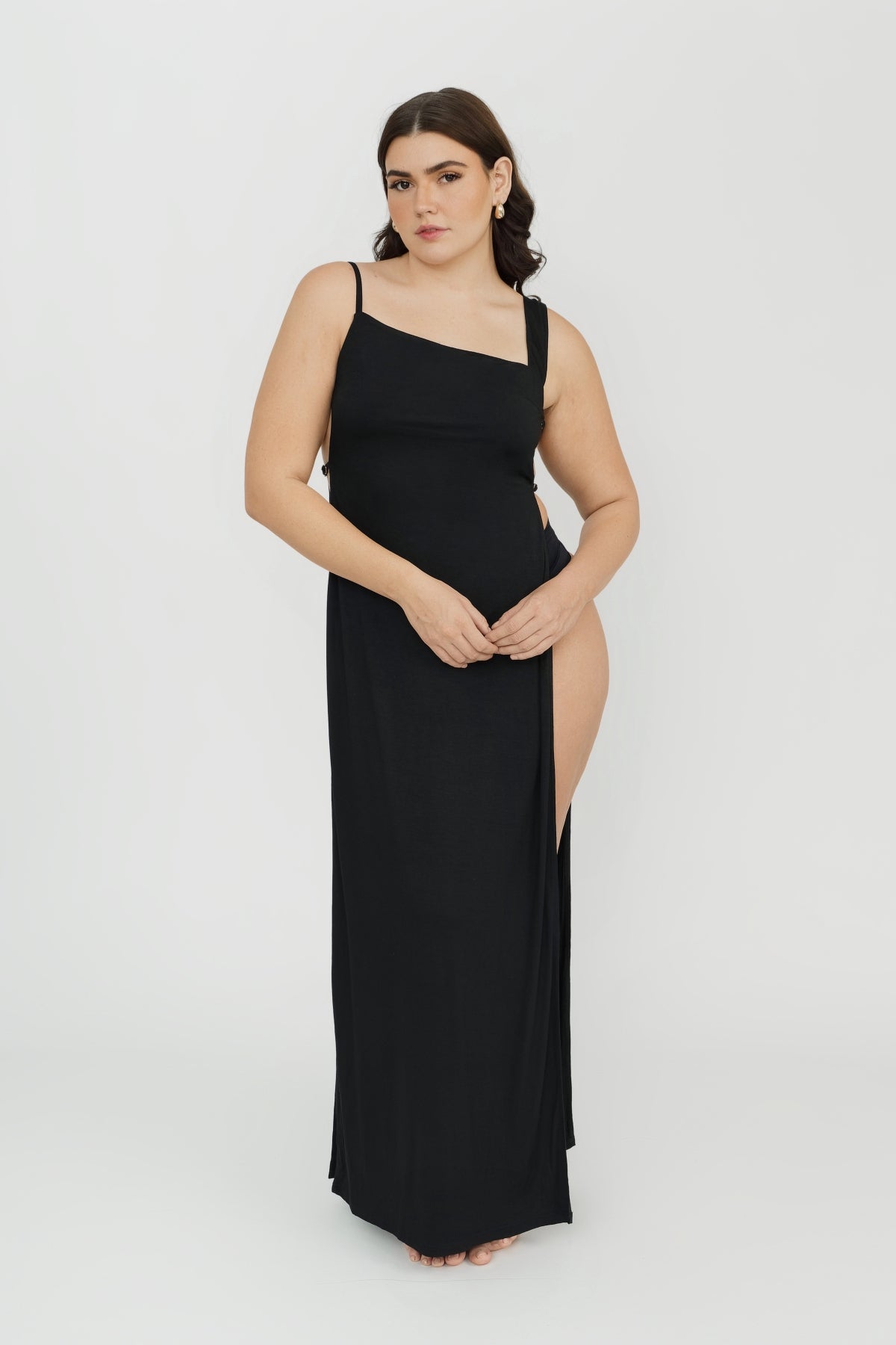 Monroe Maxi Dress for Women - Elegant Black Long Flowy Dress for Summer, Beach, Parties & Casual Wear