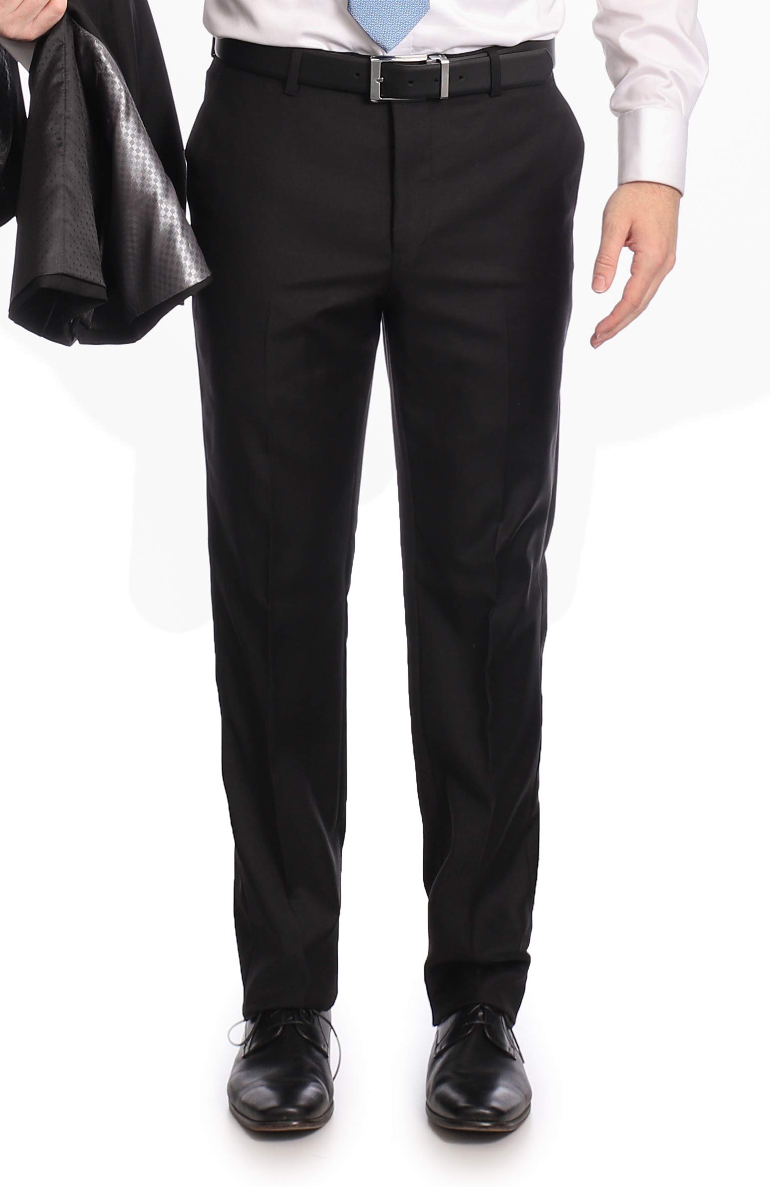 Men's Classic Fit Two-Button 100% Wool 2-Piece Suit - Perfect for Business Meetings, Weddings & Formal Events
