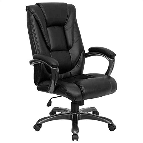 Ergonomic Office Chair with Curved Back Support - Adjustable Height & Lumbar Support for Home & Office Workspaces - Comfortable Desk Chair for Long Hours of Sitting, Gaming & Remote Work