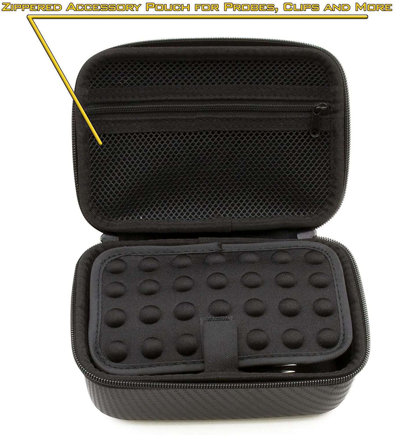 CASEMATIX Protective Case for Weber iGrill Mini & iGrill 2 Thermometers - Durable Storage for Meat Probes and Accessories (Case Only) - Perfect for BBQ Grilling, Outdoor Cooking, and Kitchen Organization
