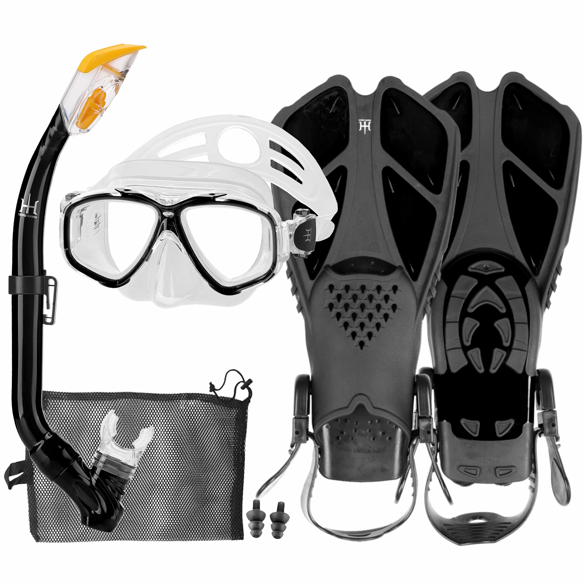 **Kids Snorkel Set - Adjustable Diving Mask, Snorkel & Swim Fins with Anti-Fog & Anti-Leak Design - Complete Snorkeling Gear for Children - Perfect for Pool, Beach & Ocean Adventures**