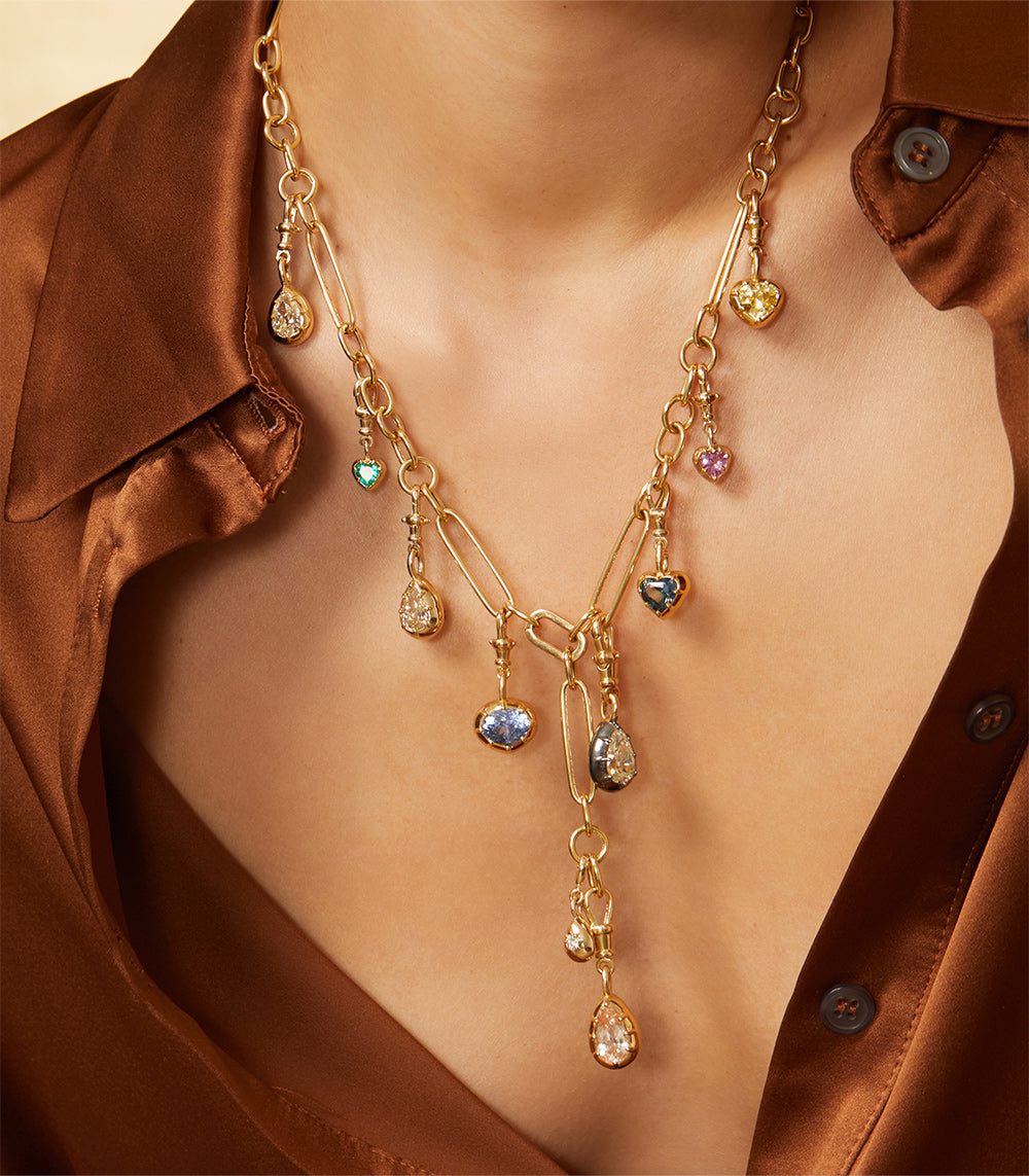 Elegant Cora Swivel Pendant Necklace - Adjustable Chain for Women - Perfect for Date Night, Office Wear & Special Occasions