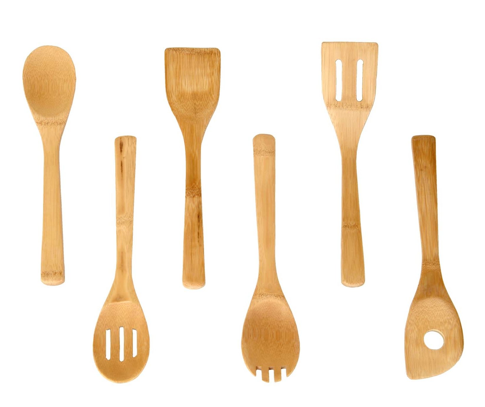 Premium 4-Piece Bamboo Kitchen Utensil Set with Free Bamboo Holder - Eco-Friendly Cooking Tools for Stirring, Serving & Baking - Perfect for Home Chefs & Sustainable Kitchens