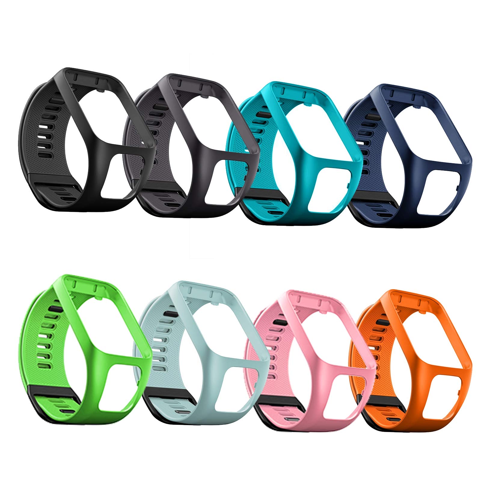 LICHIFIT Smart Watch Band Replacement - Silicone Wrist Strap Compatible with TomTom Runner 3, Runner 2, Spark 3 Cardio + Music - Durable & Comfortable Fitness Tracker Band for Running, Swimming & Workouts