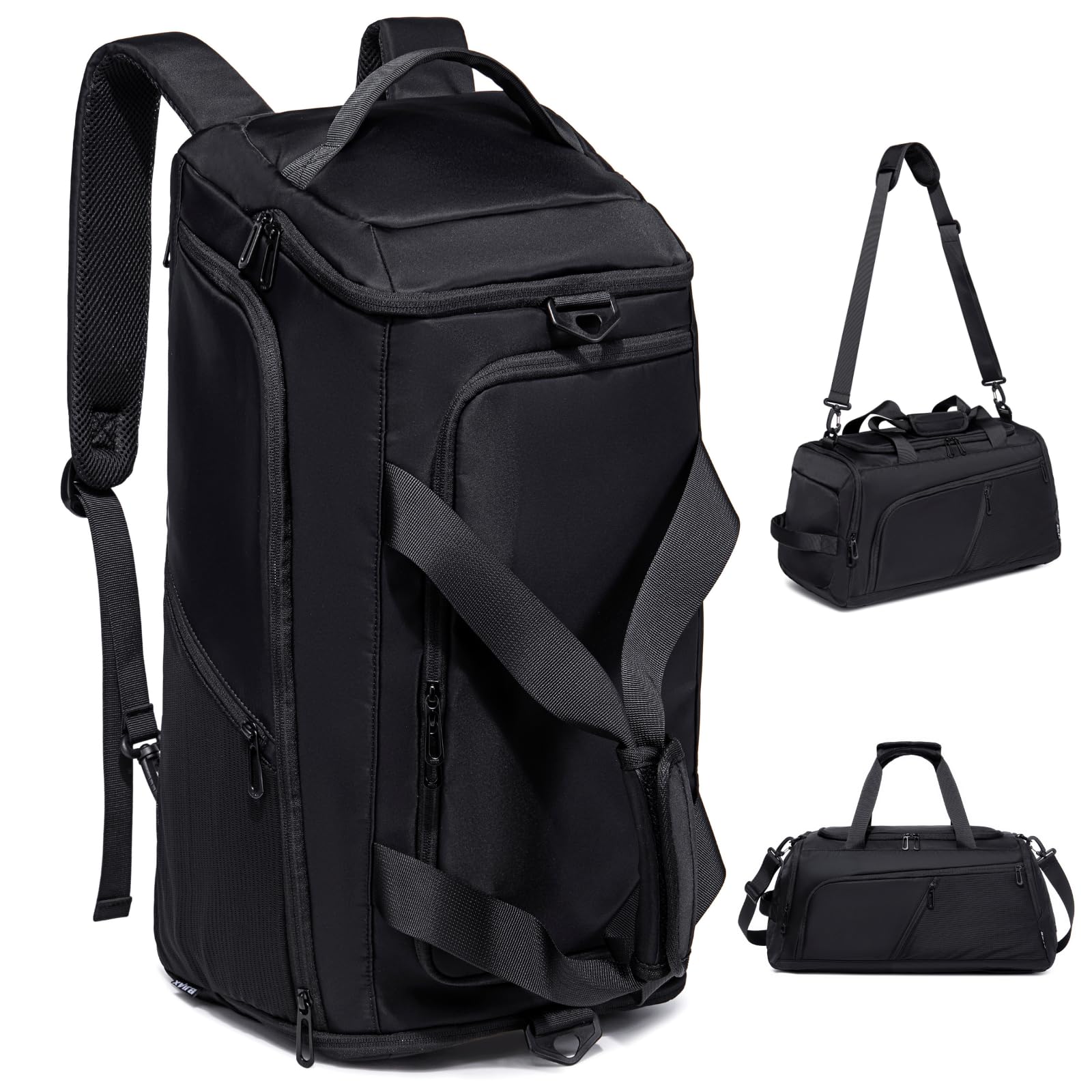**40L Heavy Duty Gym Bag for Men - Waterproof & Tear Resistant Travel Duffel Bag with Shoe Compartment, Adjustable Strap - Perfect for Workout, Weekender Overnight Trips, Camping & Outdoor Adventures**
