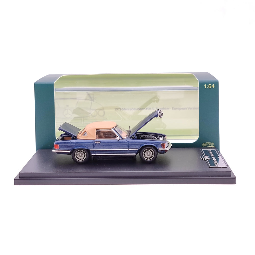 1:64 Mercedes Benz 450 SL Roadster Diecast Model Car - 1973 European & American Version - Limited Edition Collectible Toy for Adults - Perfect for Display, Gifts, and Car Enthusiast Collections