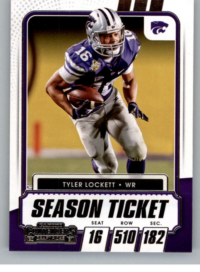 2021 Panini Contenders Draft Season Ticket #40 Tyler Lockett Kansas State Wildcats Football Trading Card - Rare Collectible for NFL Fans & Sports Memorabilia Collectors - Perfect for Display, Gifts, and Investment