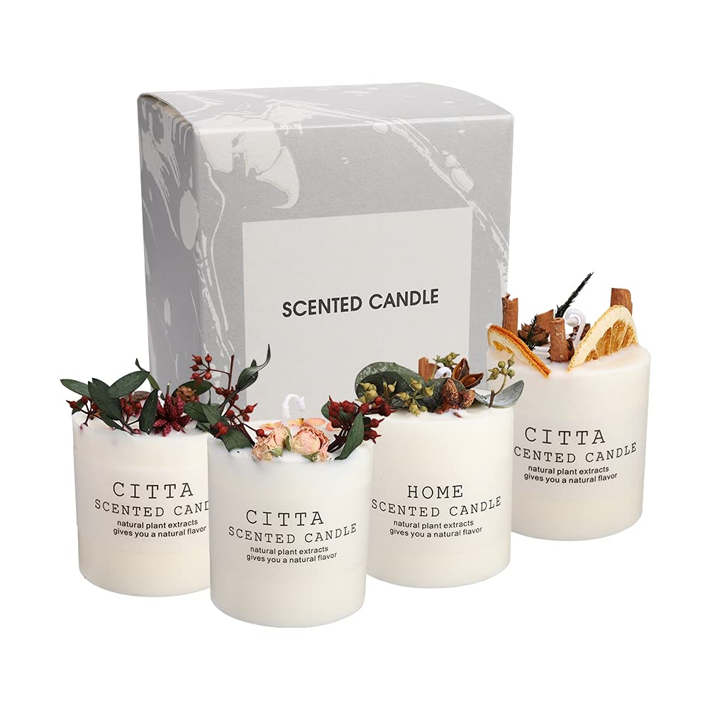 Scented Soy Wax Candles in Frosted Jar - Romantic Home Decor & Gifts