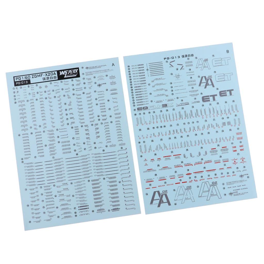 B Baosity 17x12cm Water Slide Sticker for Gundam Model Decoration