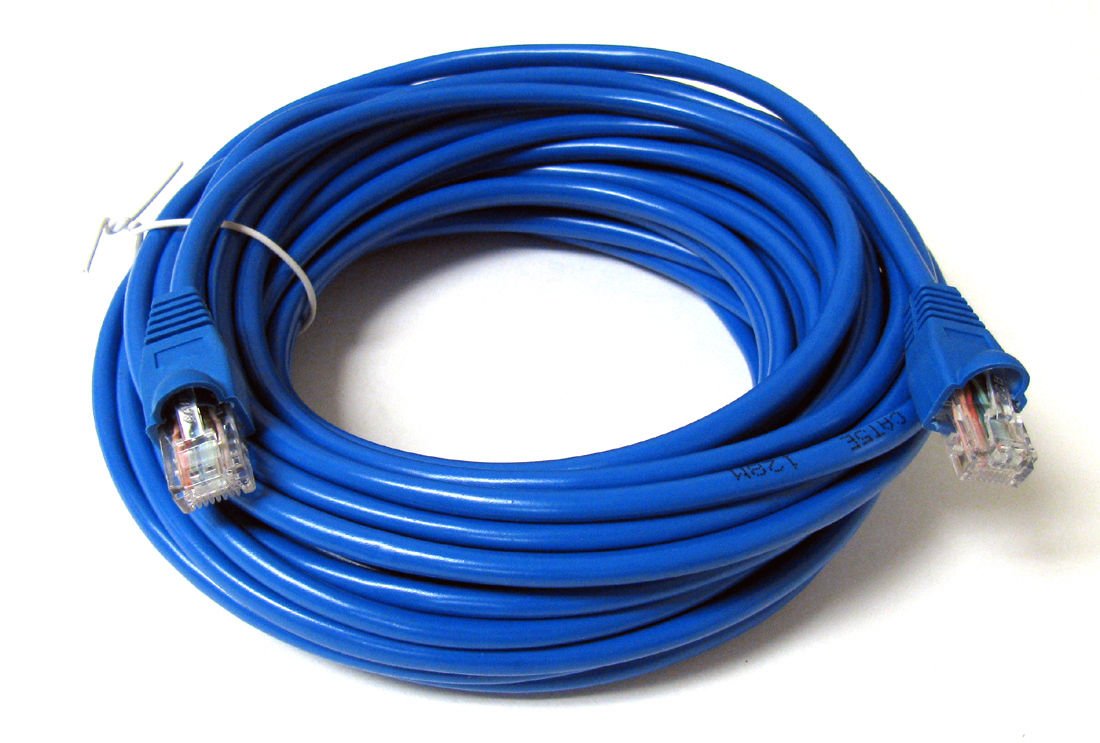25ft Blue Cat5e Ethernet Patch Cable - High-Speed RJ45 Network Cable for HP Deskjet 6980 Printer & Other Devices - Perfect for Home Office, Gaming & Networking Setup