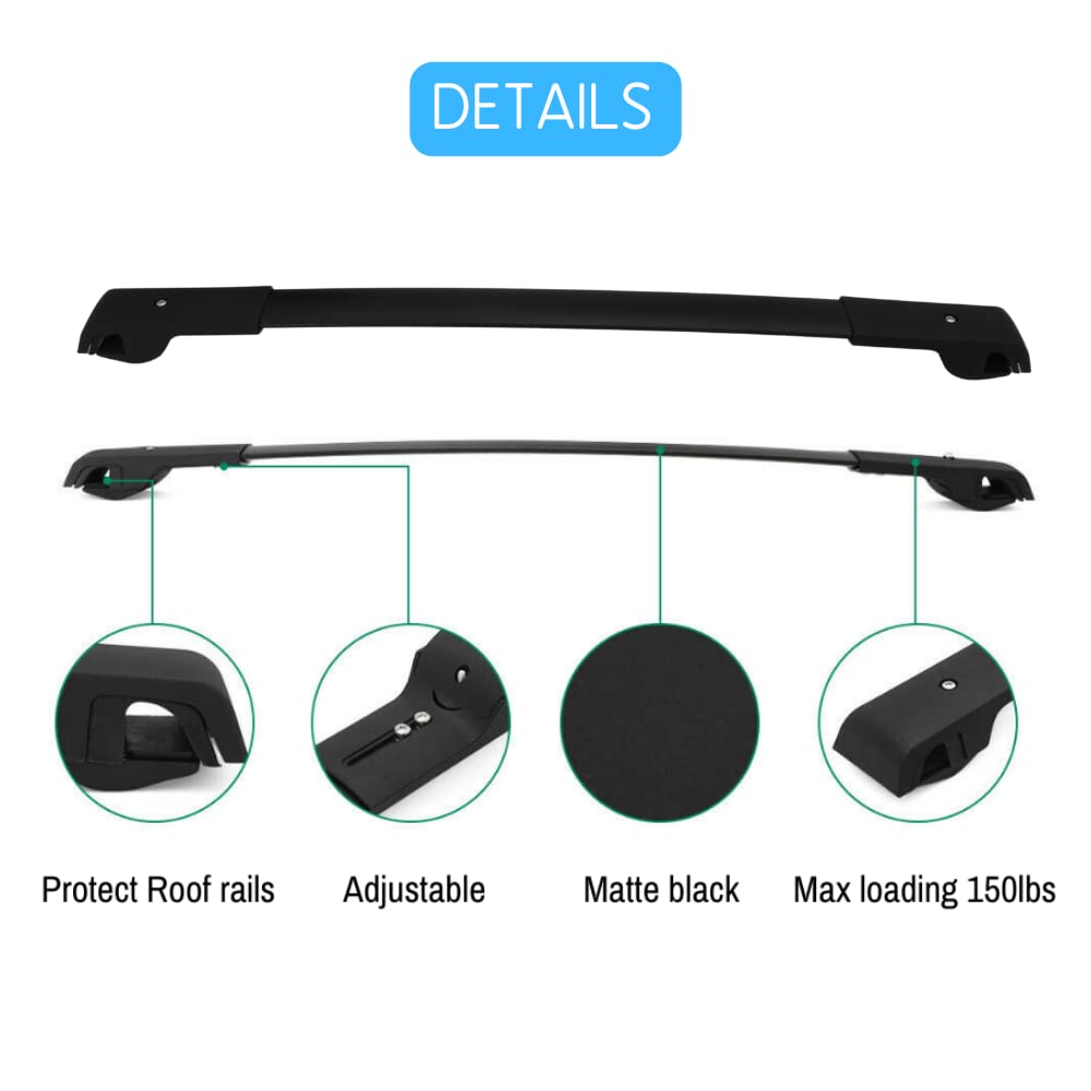 Heavy Duty Roof Rack Cross Bars for Ford Escape 2013-2019 | Universal Cargo Carrier for Luggage, Kayak, Canoe & Bike | Perfect for Road Trips & Outdoor Adventures