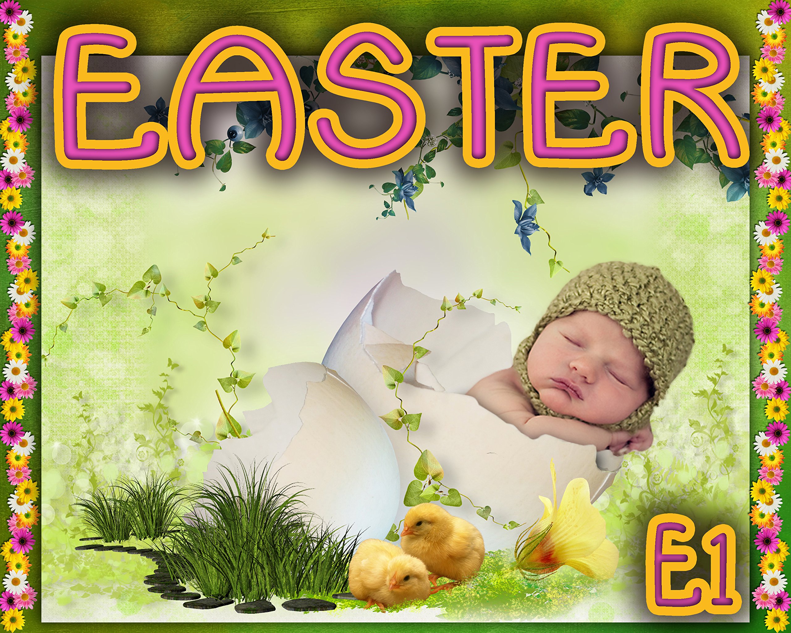 Easter Digital Backgrounds & Backdrops for Kids - Holiday Photography Props | Perfect for Easter Photo Shoots, Family Portraits, and Social Media Posts