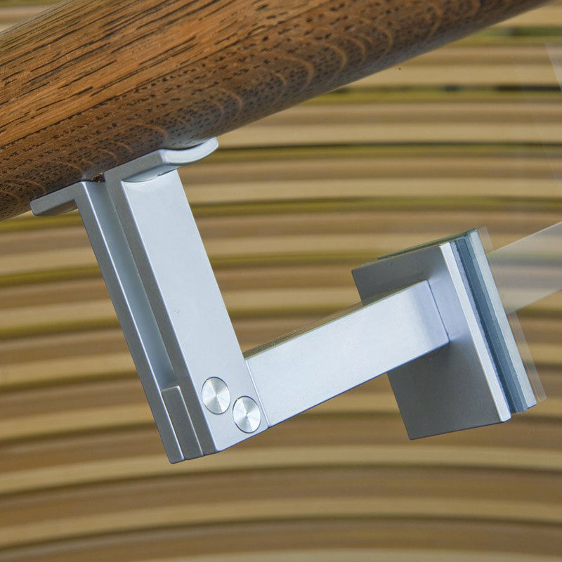 HB 550 Heavy Duty Stainless Steel Handrail Bracket - Adjustable Wall Mount for Stairs, Decks & Balconies - Indoor/Outdoor Use for Home Safety & ADA Compliance