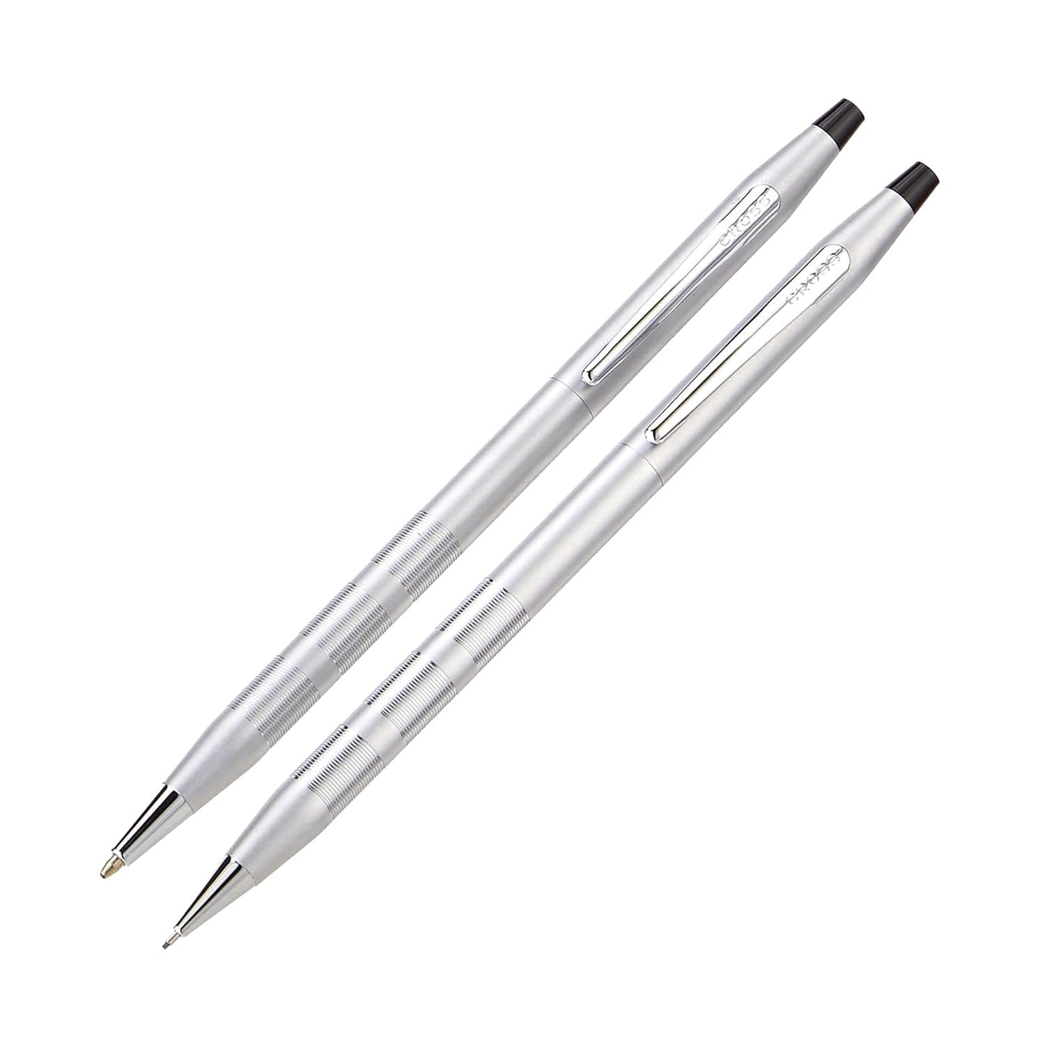 Cross Classic Century Ballpoint Pen and Pencil Set - Premium Satin Chrome Finish | Perfect for Office, Business Gifts & Professional Writing