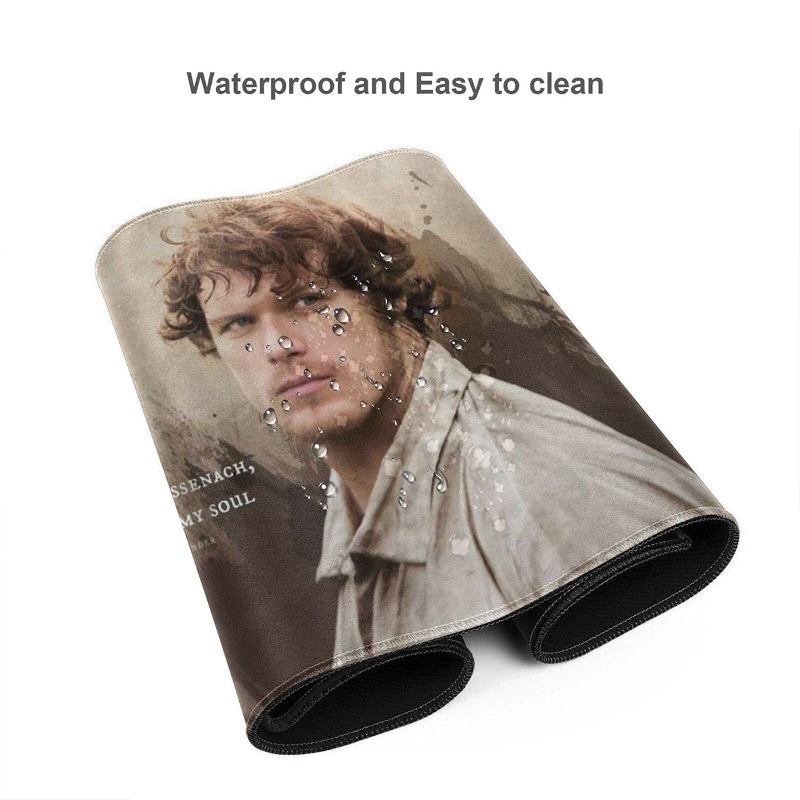 Outlanders Jamie Fraser XXL Gaming Mouse Pad - Extended Large Non-Slip Rubber Base Mouse Mat for Computer, Keyboard & Desk | Perfect for Home Office, Gaming & Work | Ideal for PC Gamers, Streamers & Remote Workers