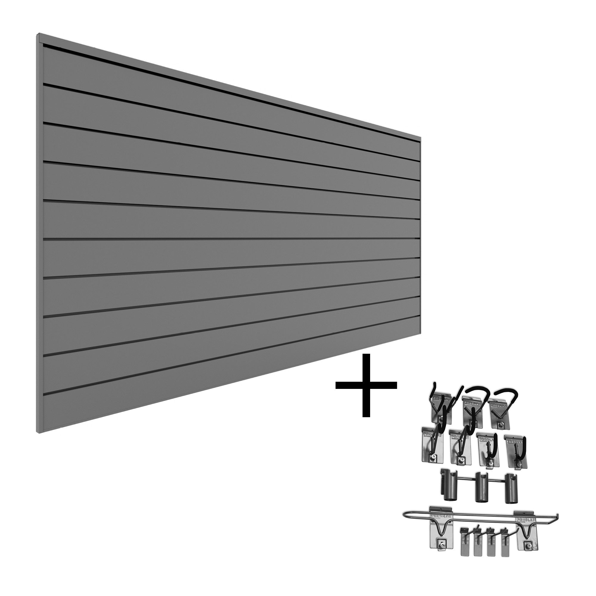 PVC Slatwall Sports Bundle - Durable Wall Panel System for Organizing Sports Equipment | Perfect for Garages, Gyms & Retail Stores
