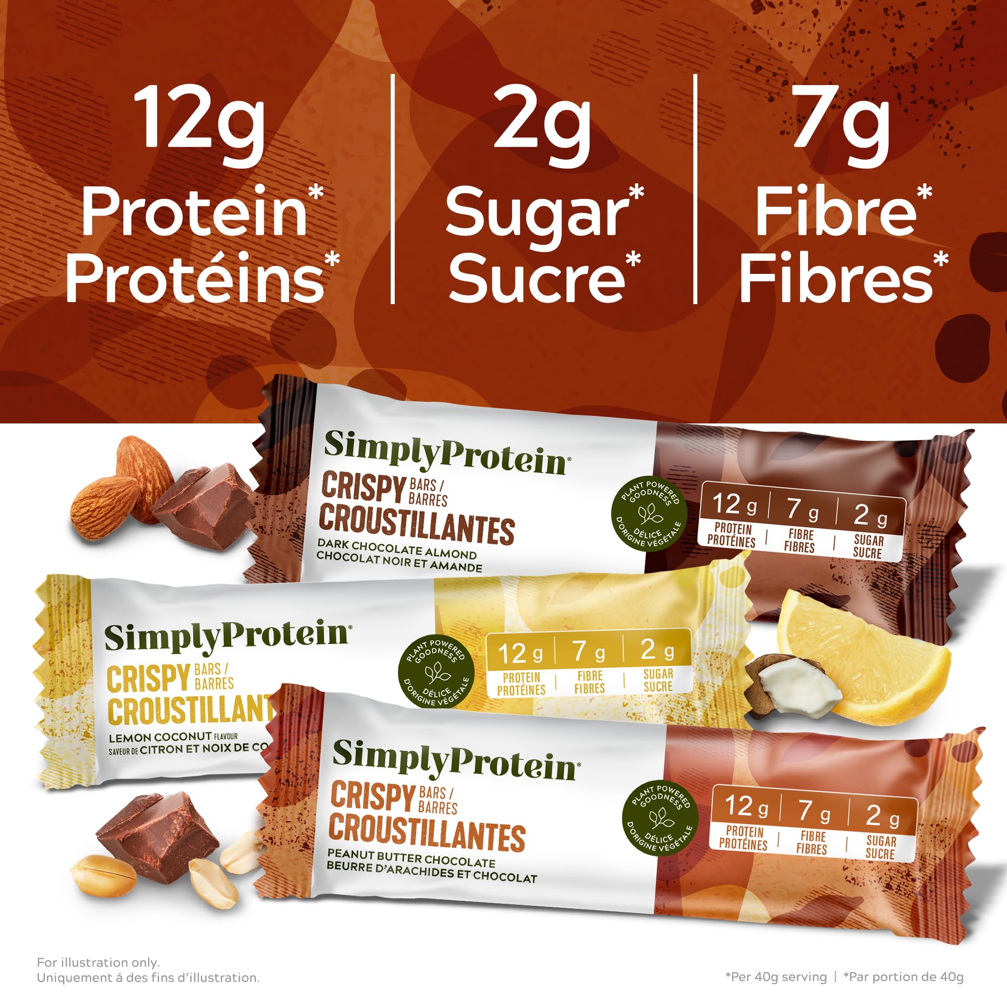 Simply Protein Best Sellers Variety Pack - 15 Gluten Free Vegan Protein Bars | High Protein Snacks for Workout, Hiking & Healthy On-the-Go Lifestyle