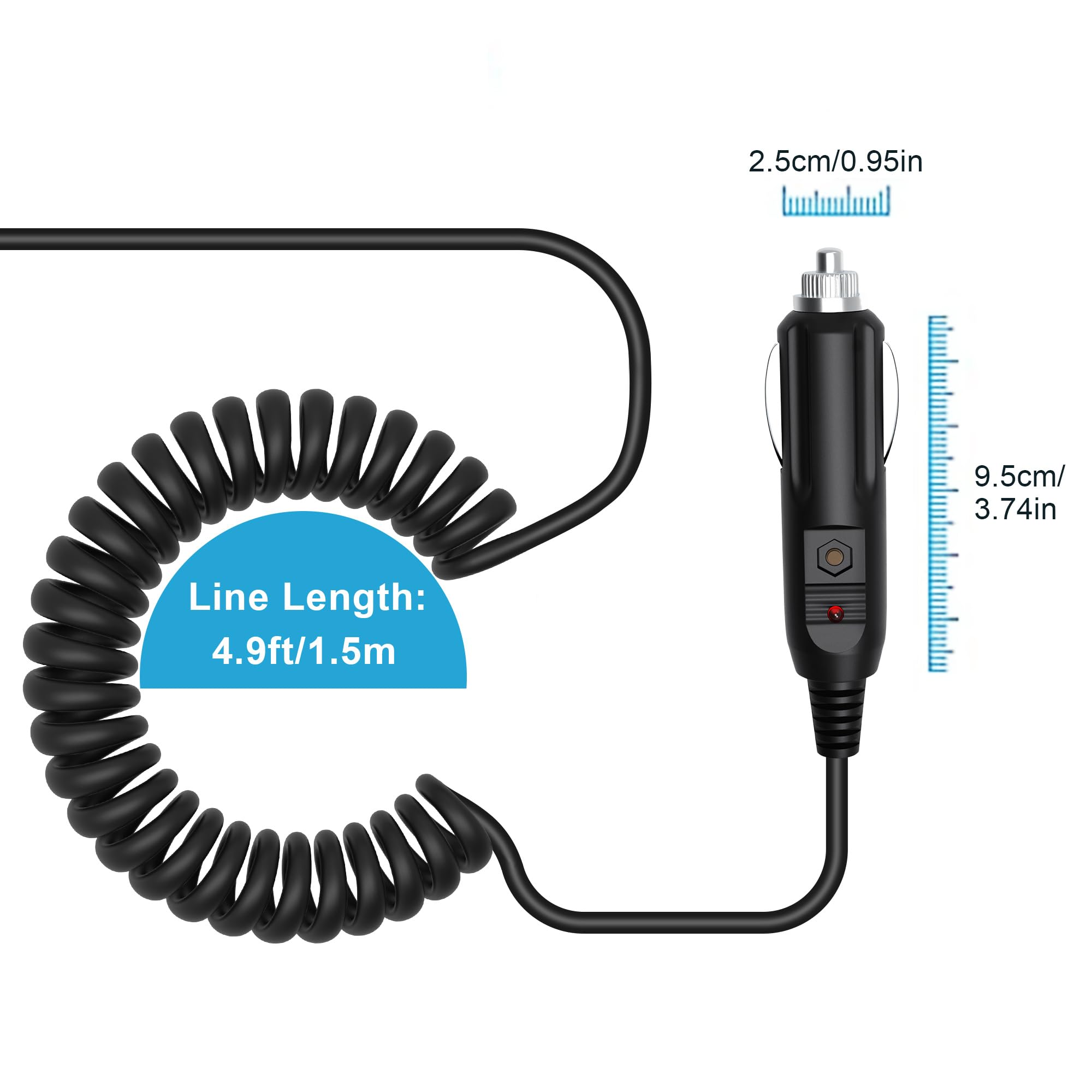 Uniden PRO340XL PRO 340XL Car DC Adapter - 12V Power Supply for Handheld CB Radio - Perfect for Truckers & Road Trips